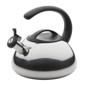 Stainless Steel Whistling Tea Kettle, 2.3 Quart, Silver